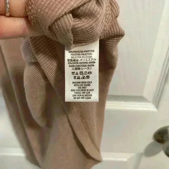 Free People Tan Tank Top Brown Size Small Staple Capsule Wardrobe Essential - Picture 4 of 5